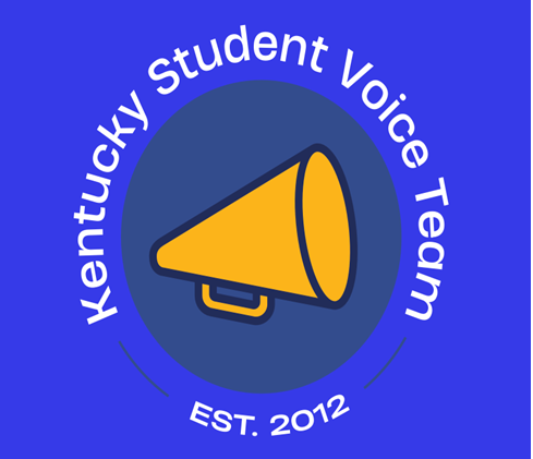 Logo of Kentucky student voice - a megaphone